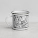 Left View Custom Wenatchee Washington Map Enamel Mug in Classic