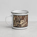 Left View Custom Wenatchee Washington Map Enamel Mug in Ember