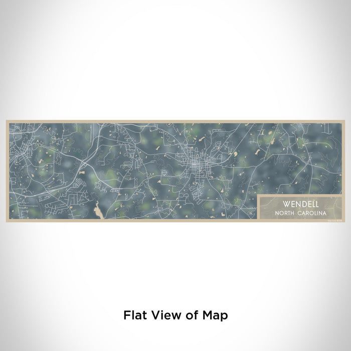 Flat View of Map Custom Wendell North Carolina Map Enamel Mug in Afternoon