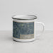 Right View Custom Wendell North Carolina Map Enamel Mug in Afternoon