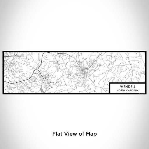 Flat View of Map Custom Wendell North Carolina Map Enamel Mug in Classic