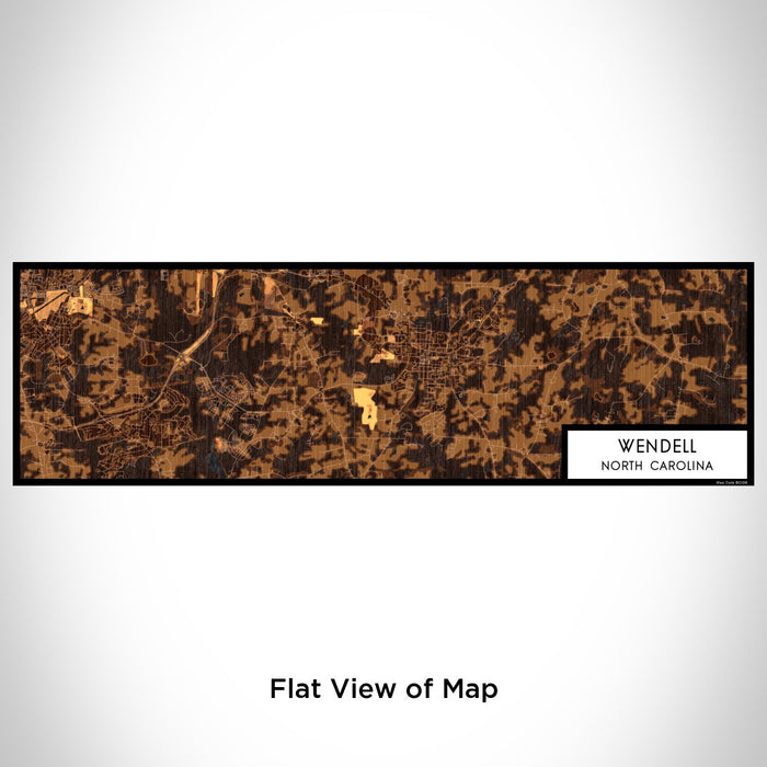 Flat View of Map Custom Wendell North Carolina Map Enamel Mug in Ember