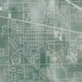 Weslaco Texas Map Print in Afternoon Style Zoomed In Close Up Showing Details