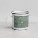 Left View Custom Weslaco Texas Map Enamel Mug in Afternoon