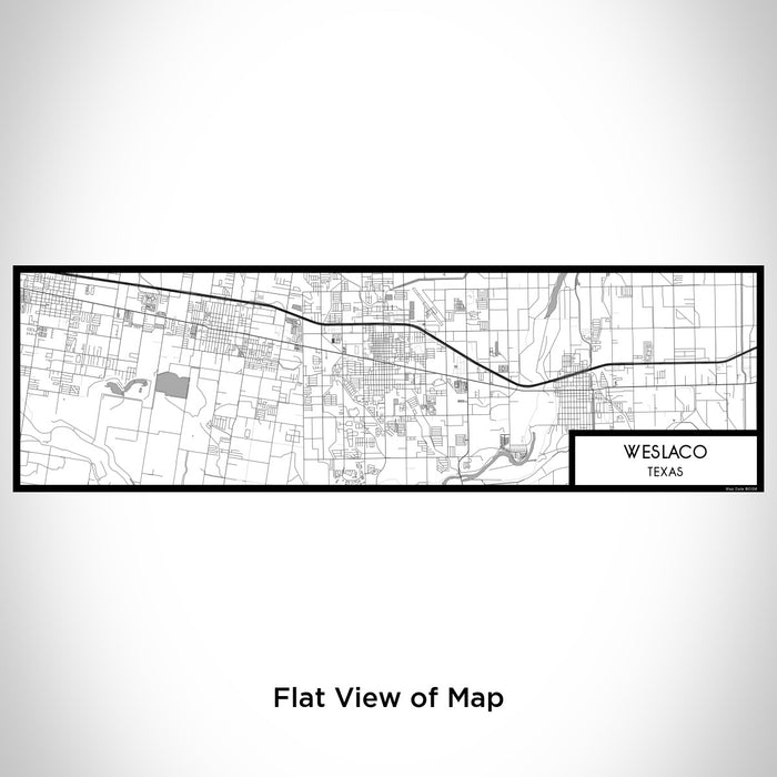 Flat View of Map Custom Weslaco Texas Map Enamel Mug in Classic