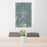 24x36 West Bend Wisconsin Map Print Portrait Orientation in Afternoon Style Behind 2 Chairs Table and Potted Plant