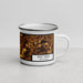Right View Custom West Bend Wisconsin Map Enamel Mug in Ember