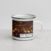 Right View Custom West Des Moines Iowa Map Enamel Mug in Ember