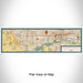 Flat View of Map Custom West Des Moines Iowa Map Enamel Mug in Woodblock