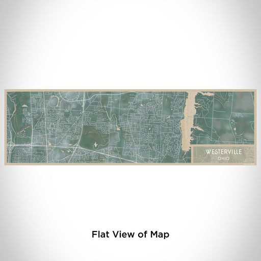 Flat View of Map Custom Westerville Ohio Map Enamel Mug in Afternoon