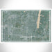 Westerville Ohio Map Print Landscape Orientation in Afternoon Style With Shaded Background