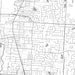 Westerville Ohio Map Print in Classic Style Zoomed In Close Up Showing Details