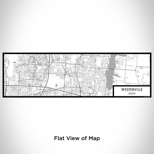 Flat View of Map Custom Westerville Ohio Map Enamel Mug in Classic