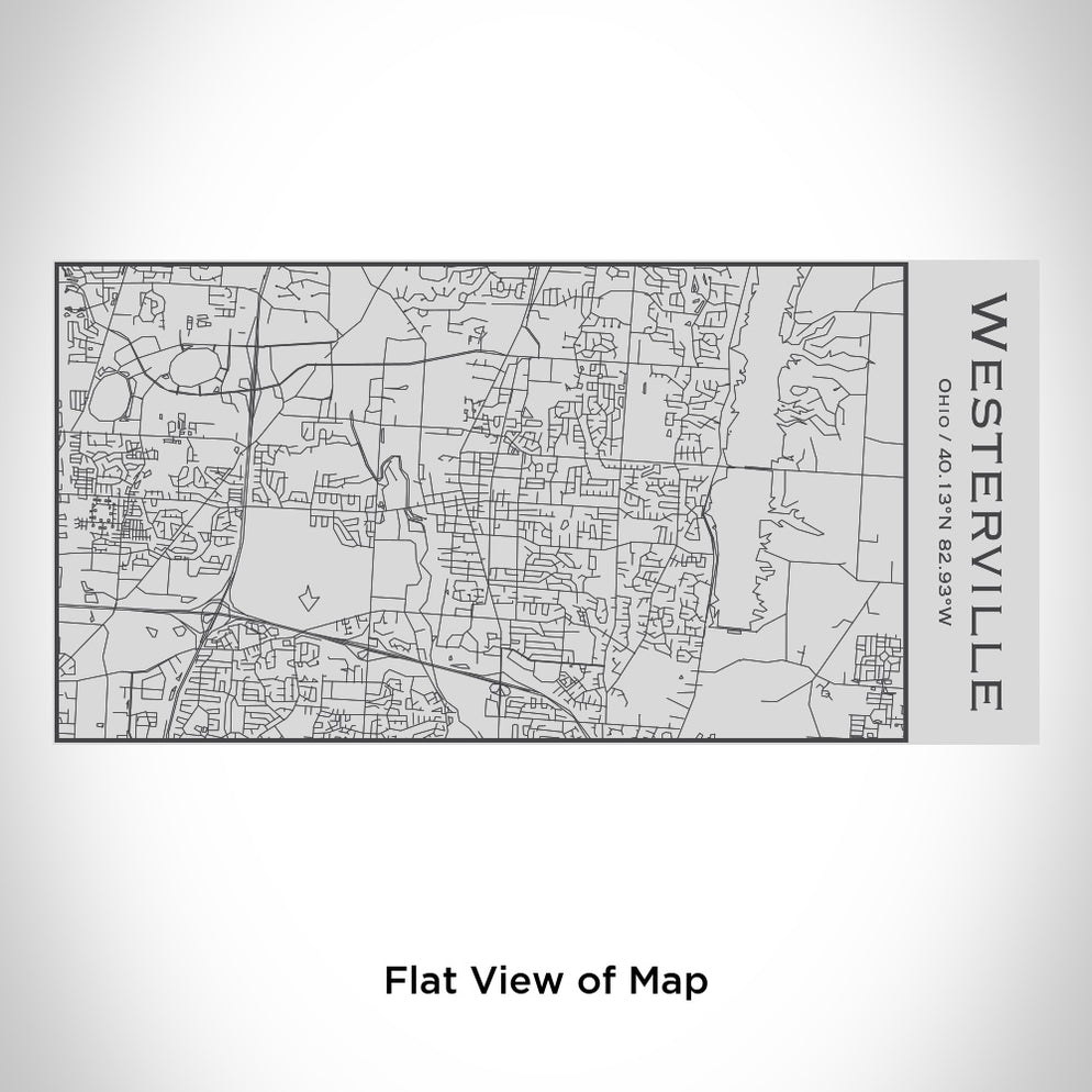 Westerville Ohio Engraved Map Insulated Bottle — JACE Maps