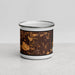 Front View Custom Westerville Ohio Map Enamel Mug in Ember