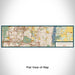 Flat View of Map Custom Westerville Ohio Map Enamel Mug in Woodblock