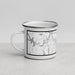 Left View Custom Westfield Massachusetts Map Enamel Mug in Classic