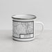 Right View Custom Westfield Massachusetts Map Enamel Mug in Classic