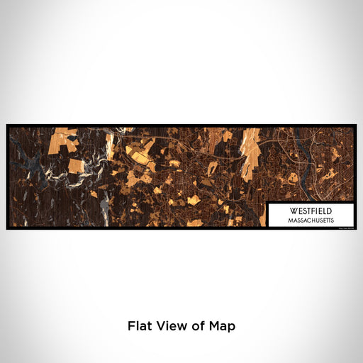 Flat View of Map Custom Westfield Massachusetts Map Enamel Mug in Ember