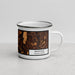 Right View Custom Westfield Massachusetts Map Enamel Mug in Ember