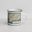 Right View Custom West Haven Connecticut Map Enamel Mug in Woodblock
