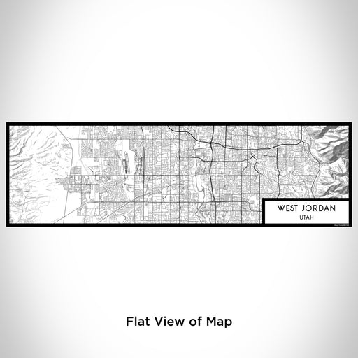 Flat View of Map Custom West Jordan Utah Map Enamel Mug in Classic
