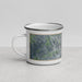 Left View Custom West Lafayette Indiana Map Enamel Mug in Afternoon