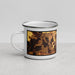 Left View Custom West Lafayette Indiana Map Enamel Mug in Ember