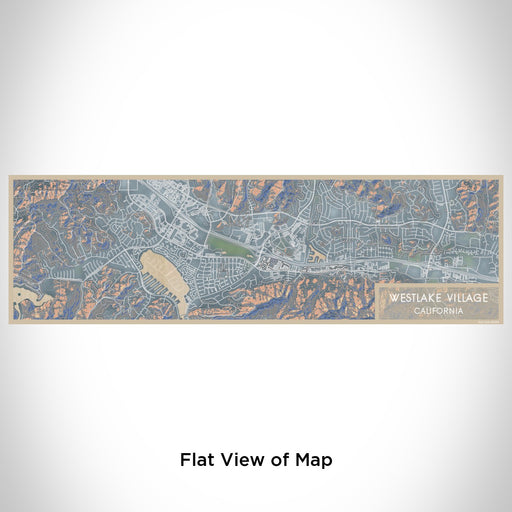 Flat View of Map Custom Westlake Village California Map Enamel Mug in Afternoon