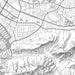 Westlake Village California Map Print in Classic Style Zoomed In Close Up Showing Details