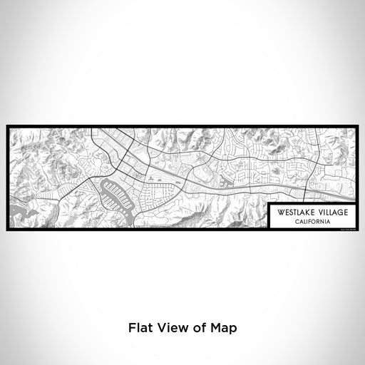 Flat View of Map Custom Westlake Village California Map Enamel Mug in Classic
