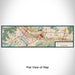 Flat View of Map Custom Westlake Village California Map Enamel Mug in Woodblock