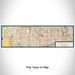 Flat View of Map Custom Westland Michigan Map Enamel Mug in Woodblock