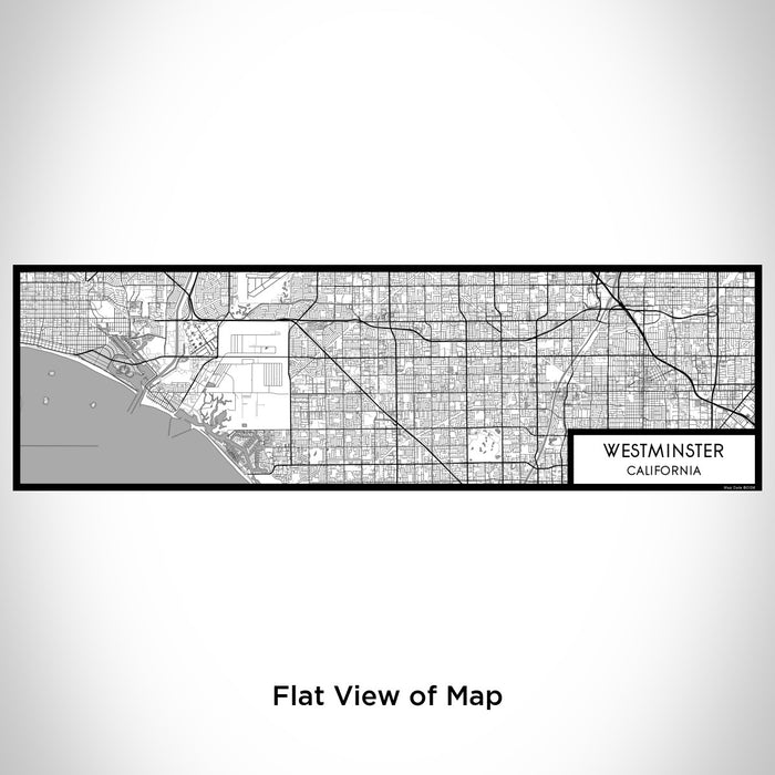 Flat View of Map Custom Westminster California Map Enamel Mug in Classic