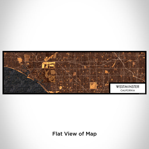 Flat View of Map Custom Westminster California Map Enamel Mug in Ember