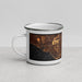 Left View Custom Westminster California Map Enamel Mug in Ember