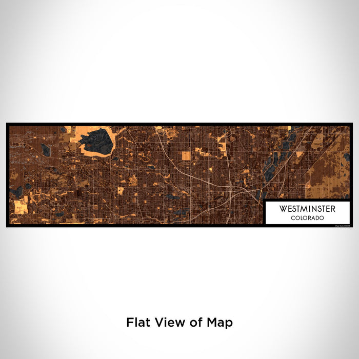 Flat View of Map Custom Westminster Colorado Map Enamel Mug in Ember