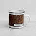 Right View Custom Westminster Colorado Map Enamel Mug in Ember