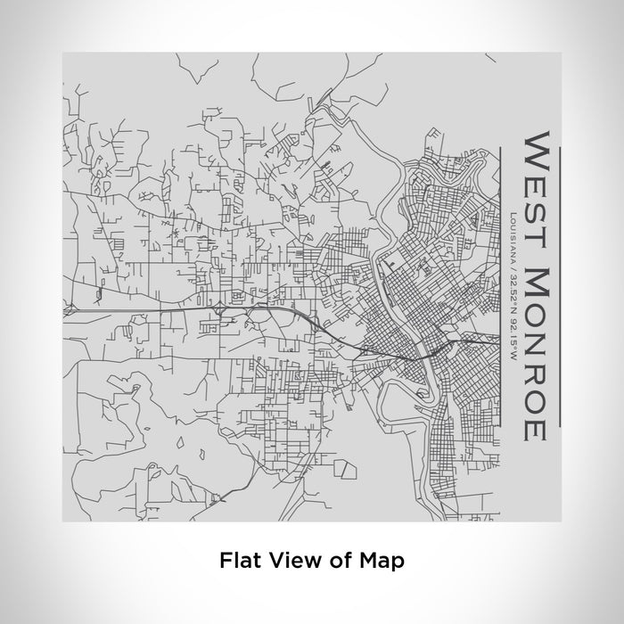 West Monroe Engraved Map Tumbler