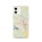 Custom West Monroe Louisiana Map iPhone 12 Phone Case in Woodblock
