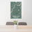 24x36 West Newbury Massachusetts Map Print Portrait Orientation in Afternoon Style Behind 2 Chairs Table and Potted Plant