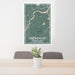 24x36 West Newbury Massachusetts Map Print Portrait Orientation in Afternoon Style Behind 2 Chairs Table and Potted Plant