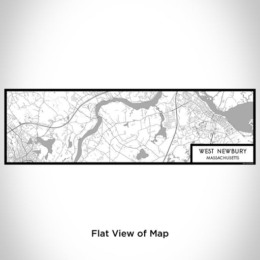 Flat View of Map Custom West Newbury Massachusetts Map Enamel Mug in Classic