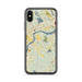 Custom iPhone X/XS West Newbury Massachusetts Map Phone Case in Woodblock