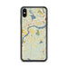 Custom iPhone XS Max West Newbury Massachusetts Map Phone Case in Woodblock