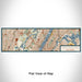 Flat View of Map Custom West New York New Jersey Map Enamel Mug in Woodblock