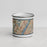 Front View Custom West New York New Jersey Map Enamel Mug in Woodblock