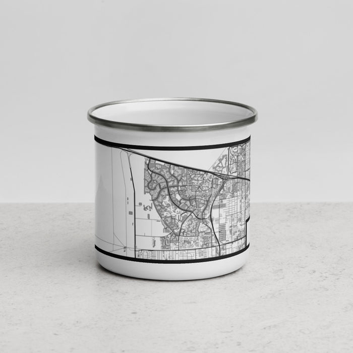 Front View Custom Weston Florida Map Enamel Mug in Classic