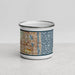 Front View Custom West Palm Beach Florida Map Enamel Mug in Woodblock