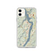 Custom West Point New York Map Phone Case in Woodblock